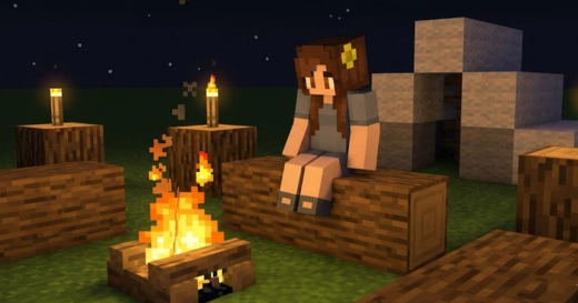 Relaxing by the Campfire